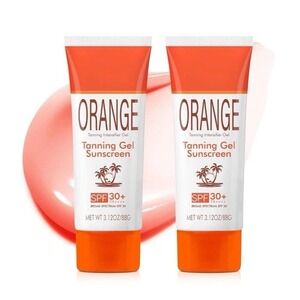 Orange Sun Tanning Gel 2‎ Pack Hydrating Moisturizing Formula SPF 30 Sunscreen